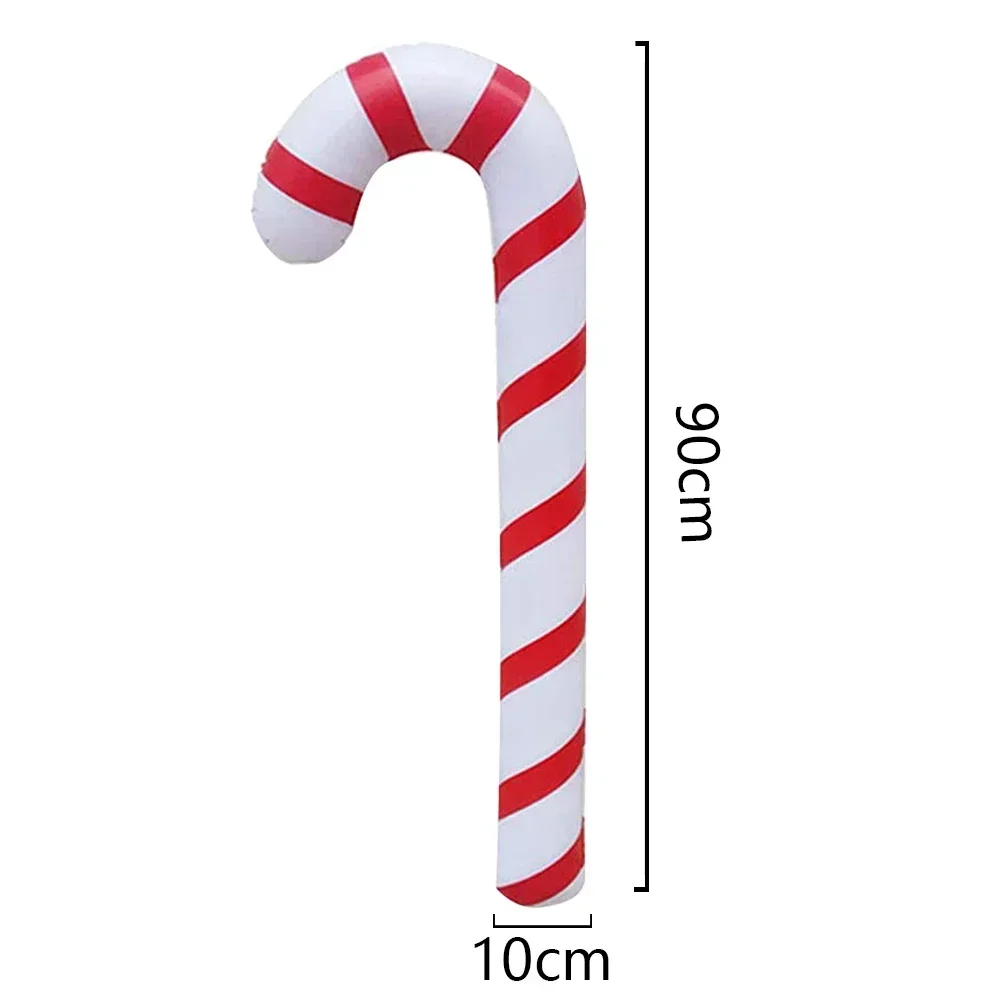 Bastoni di natale gonfiabili palloncino lecca-lecca decorazione di buon natale per la casa ornamenti di natale decorazioni per esterni regali