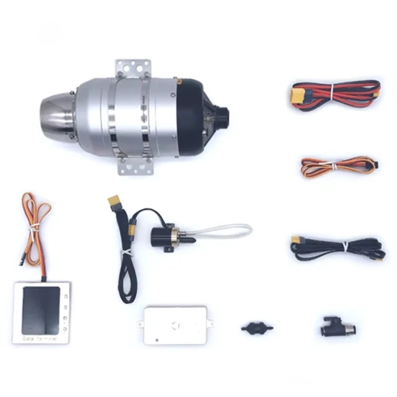 Motor de turbojet sin escobillas SW60B, versión sin escobillas de empuje de 6KG, motor de gasolina de arranque adecuado para reacondicionar juguetes de modelos de aviones