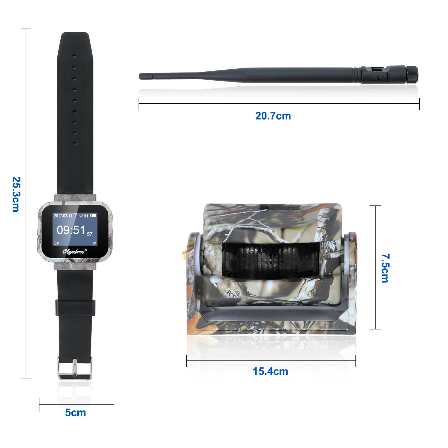 Olymbros Security Sensors/Outdoor Animals Alarm System Kit  Long Range IR IP54 Motion Detector&Sensor