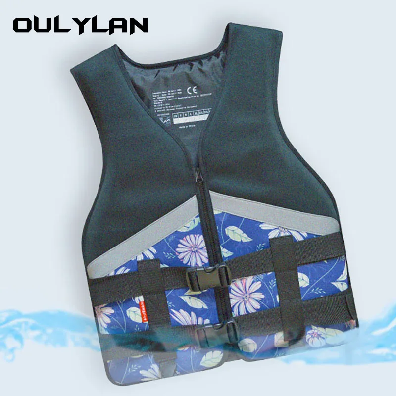 Oulylan Drifting Water Rescue Kayak Life Vest Adults Surf Life Jacket Jet Ski Motorboats Raft For Boats Fishing Vest Swimming