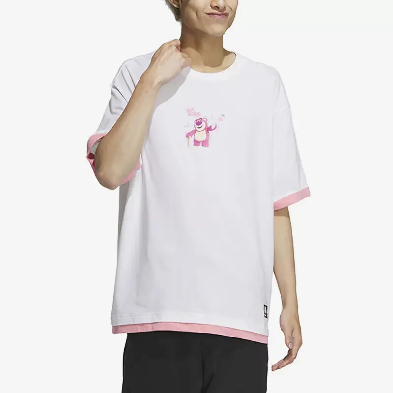 

Adidas Official Genuine NEO Summer Men's and Women's Strawberry Bear Co-branded Round Neck Short Sleeve IP4052