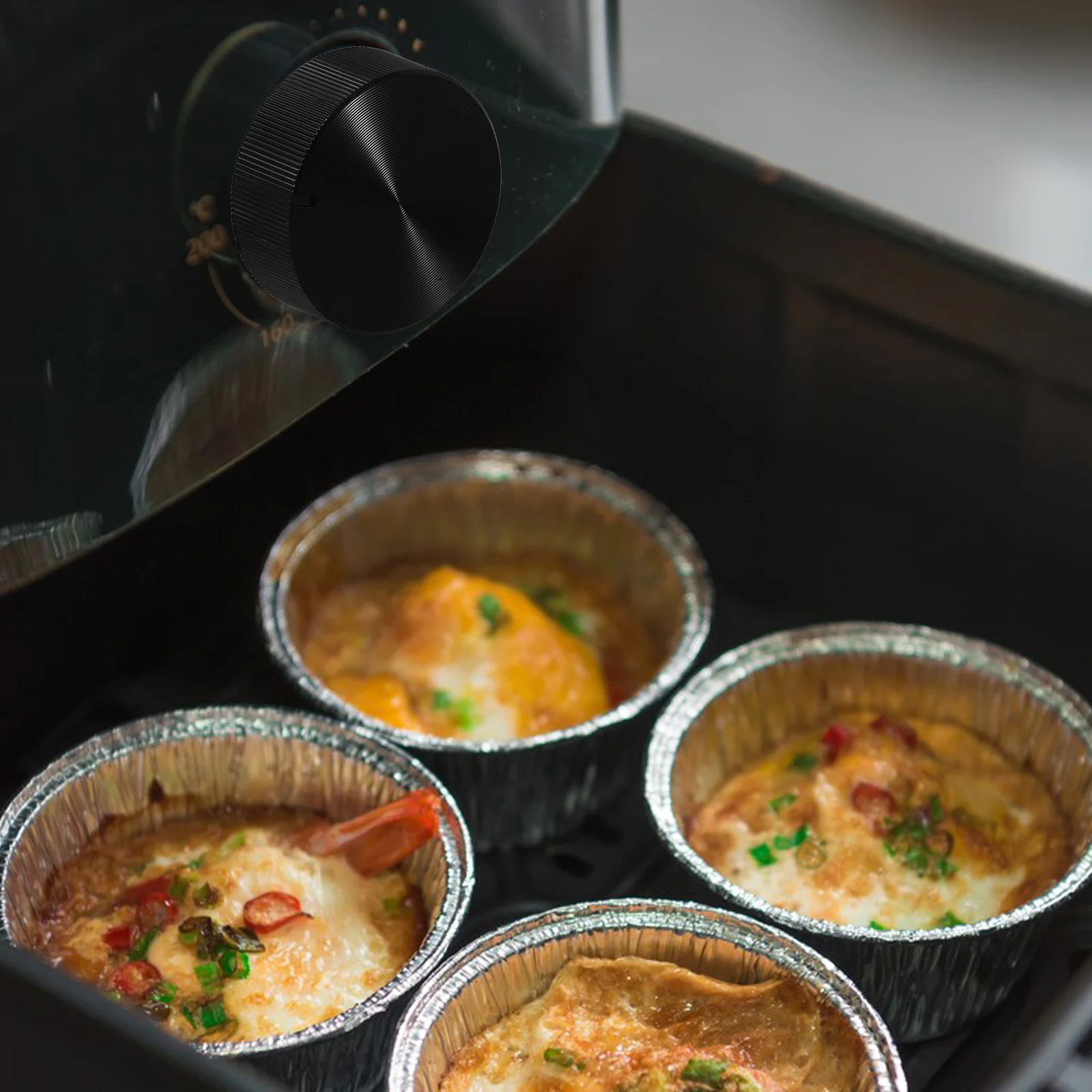 

4Pcs Pressure Cooker Timer Switch Knob Oven Control Knob Rotary Switch Cap Air Fryer Replacement Kitchen Cooker Accessory