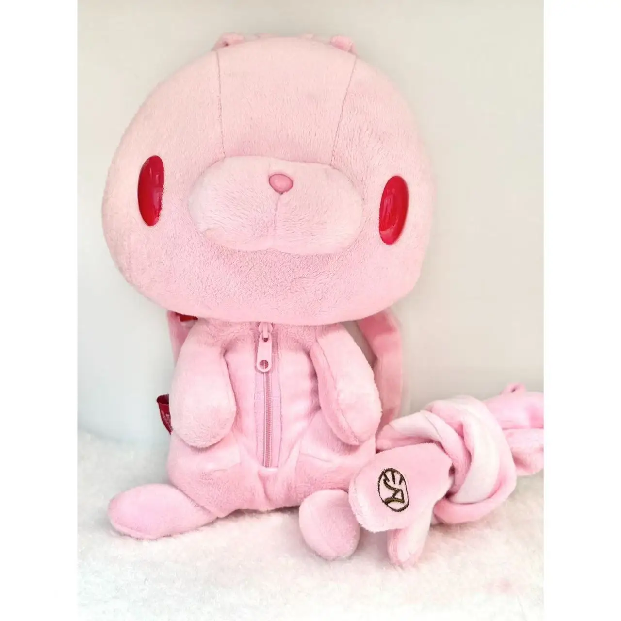 Leuke universele konijn pluche pop schoudertas roodogig konijn meisje hart cartoon rugzak om vriendin een verjaardagscadeau te sturen