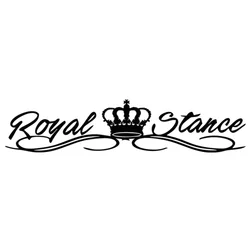 Car Sticker Royal Stance Crown Molding Popular Car Sticker PVC Waterproof Sunscreen 20CM