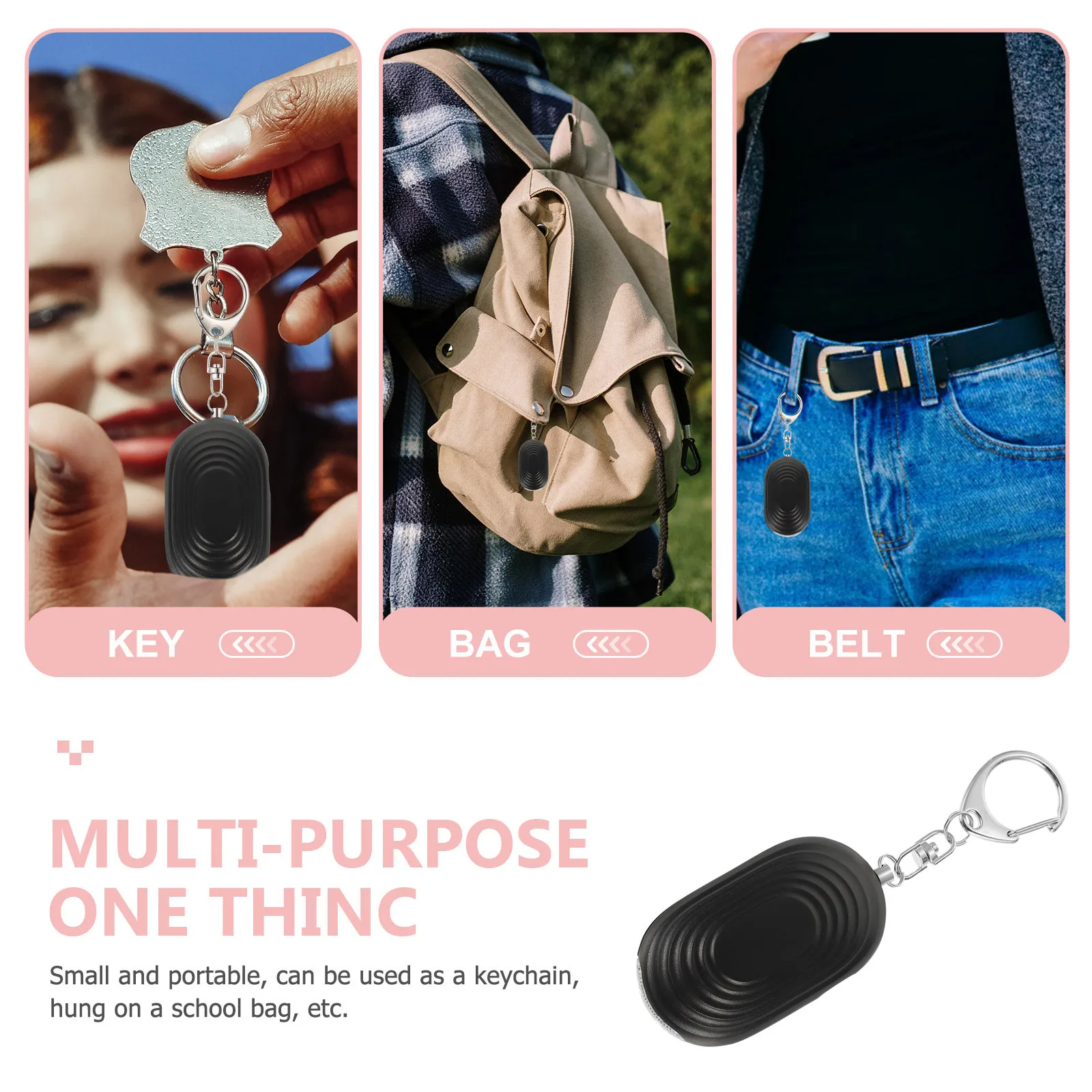 

Пинетки, охранная сигнализация, персональная со светодиодной подсветкой для сигнального устройства, аварийная сигнализация нападения, женская, компактная