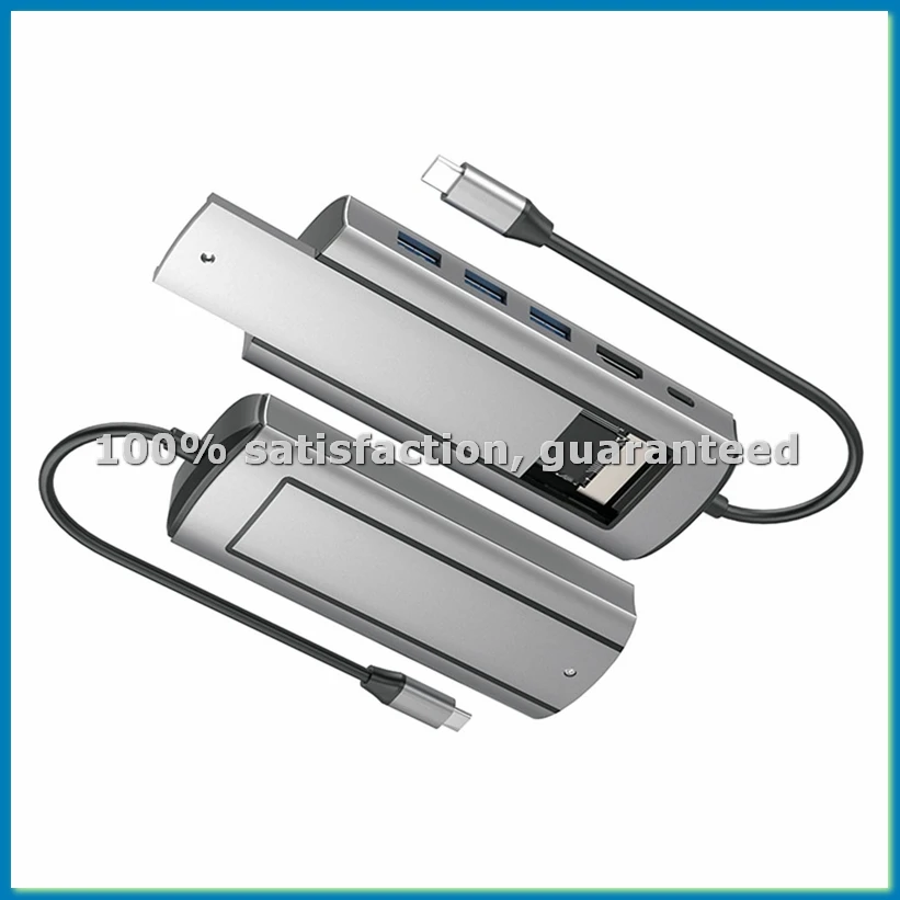 

Док-станция 6-в-1 M.2 SSD-концентратор USB C с хранилищем дисков USB 3.0 Type C для совместимости — ноутбук для ноутбуков — VVNB