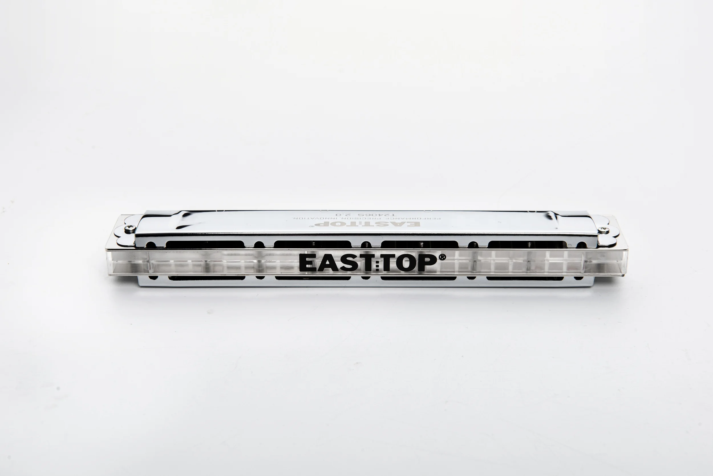 EASTTOP T2406S 2.0 24 Holes Tremolo Harmonica Key of C Professional Tremolo Mouth Organ For Adults Professionals and Students