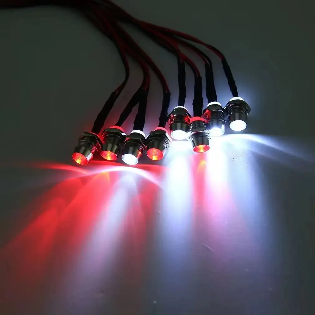 RC LED-Lichtset Scheinwerfer für 1/10 1/8 1/12 RC Auto Truck Crawler Drift Car Frontscheinwerfer Rücklicht TRAXXAS HSP HPI MN99 MN90 – Detail 4