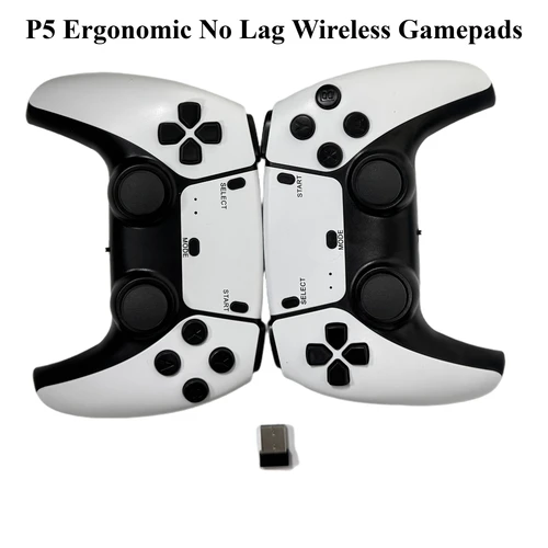 Imagen 1 del producto P5 2 uds 2,4 Ghz Gamepad inalámbrico-controlador de juego sin retardo, Joystick USB para PC, Android TV, Control para PC BOX, GAME BOX