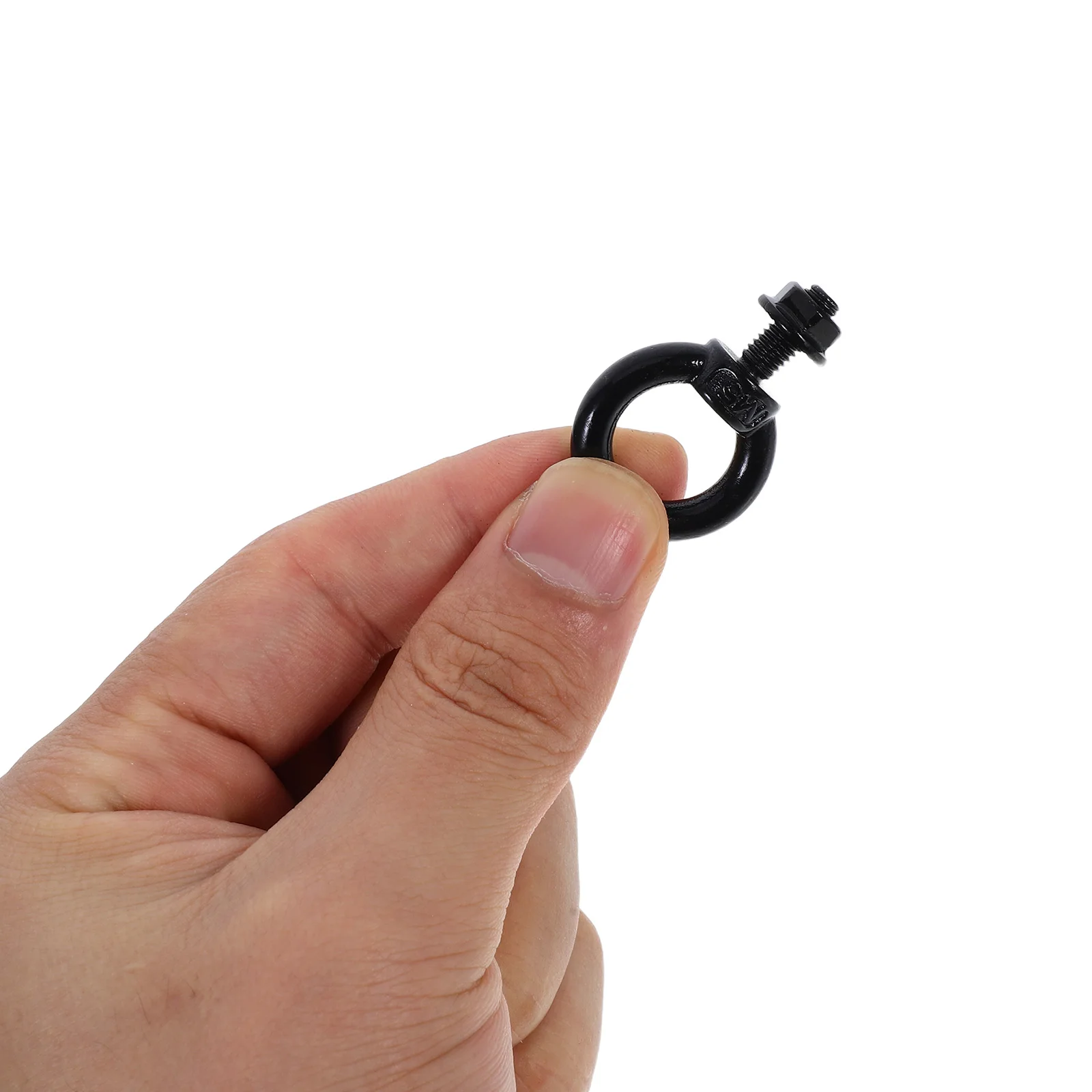 

10 Pcs Stainless Steel Lifting Eye Bolt High Strength Black Plated Heavy Duty Hardware Anchor Screw Nut For Door Fastener