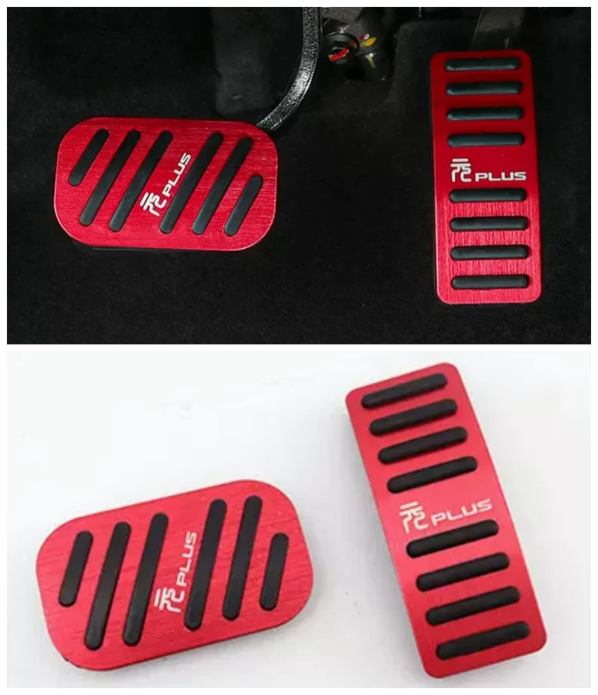 Pedal Brake Cover Pad Case Non-Slip Car Accessories For BYD Atto 3 Yuan Plus 2022 2023 Aluminum Alloy Interior Accelerator