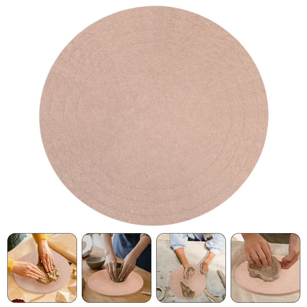 

4 Pcs Sculpture Base Pottery Clay Craft Wood Balanced Bat for Use Plate Wooden Wheel Crafts Drying Board