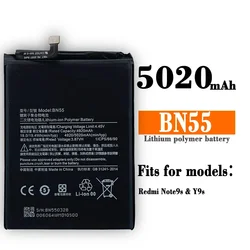 NEW 5020mAh BN55 Replacement Battery For Xiaomi Redmi Note 9 S Note 9S Y9s Mobile Phone Batteries Lithium Battery