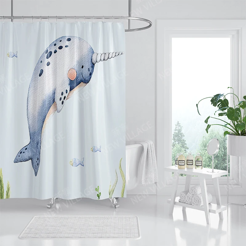 Waterproof fabric shower curtain Bathroom curtain accessories 180x200 Bath curtain for shower 240*200 nordic boho decor 240x200