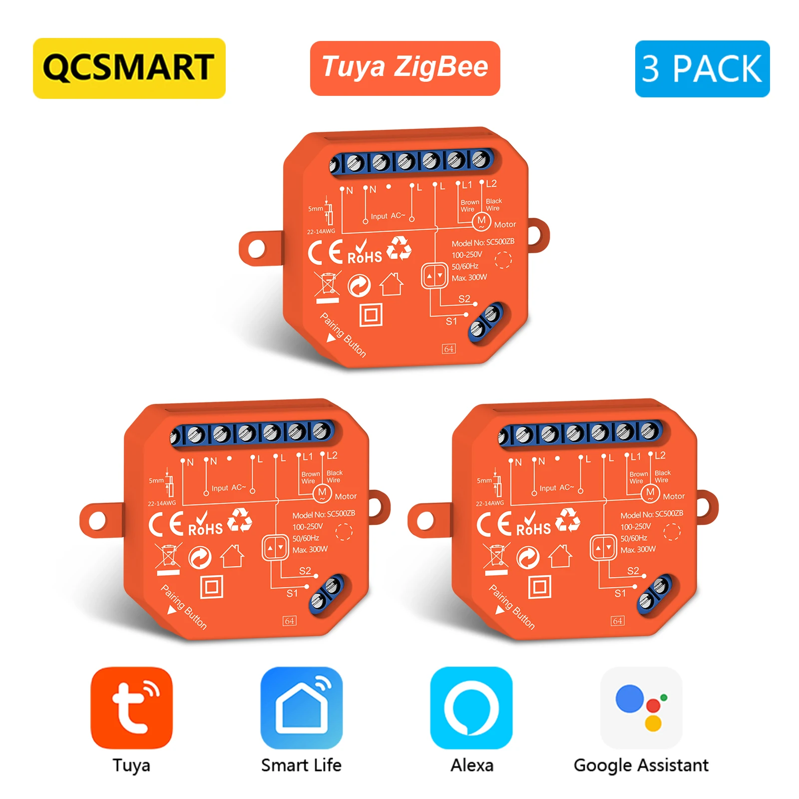 ZigBee Rollladen Jalousien Schalter Relais Modul Tuya Smart Life Prozent Fortschritt Timer Steuerung Google Assistant Alexa