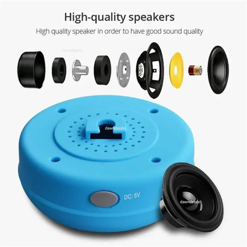 Portable Speaker Wireless Waterproof Shower Speakers for Phone Bluetooth-compatible Hand Free Car Speaker Loudspeaker