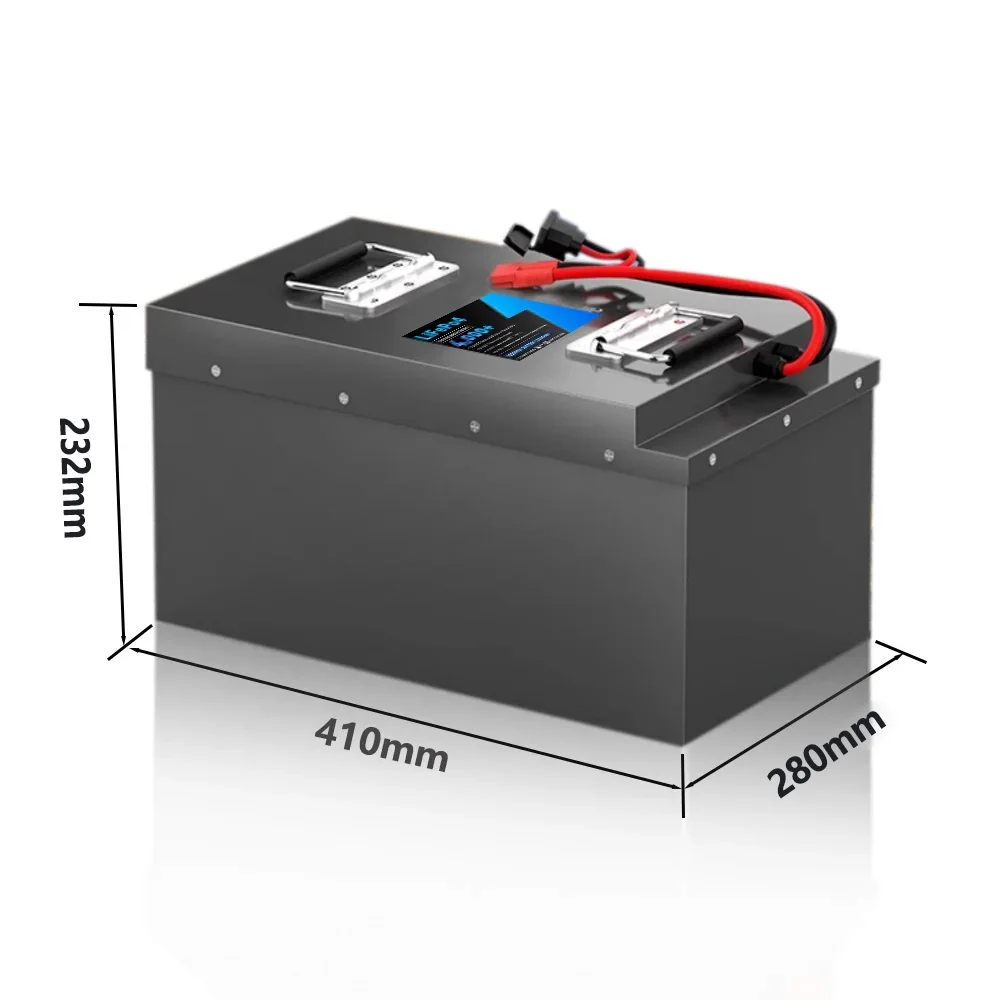 60v 70AH Lifepo4  Lithium Iron Phosphate Battery Pack Built in 100A BMS  Perfect For Electric Tricycle Motorcycle