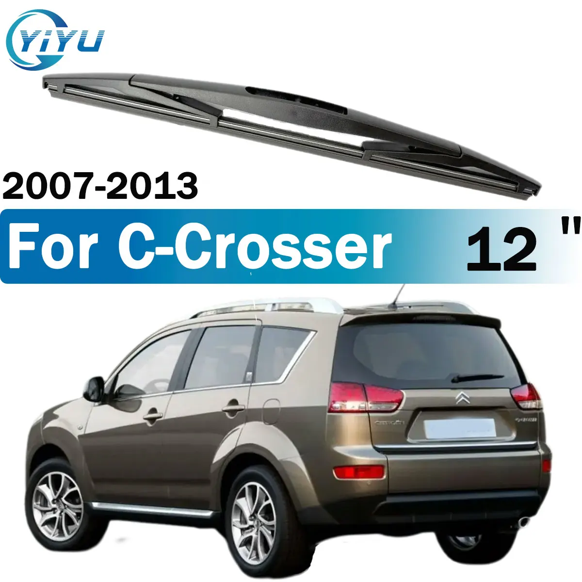 

12" Rear Wiper Blade For Citroen C-Crosser 2007-2013 Windscreen Window Brushes Accessories