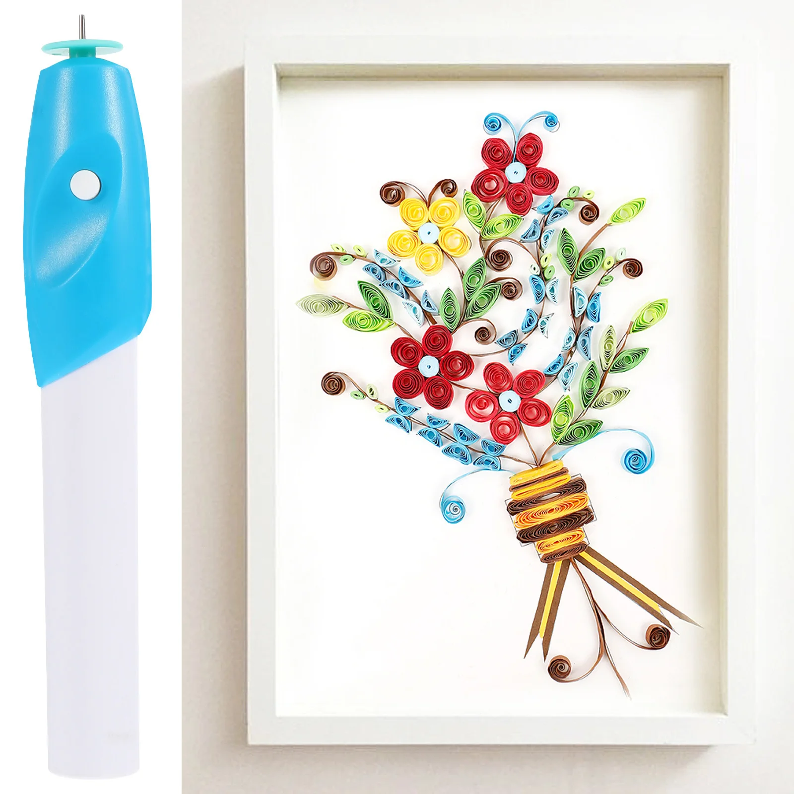 

1Pcs Paper Quilling Tool Electric Quilling Pen Portable DIY Crafting Accessory Paper Rolling Tool for Kids Hand-Make Skills