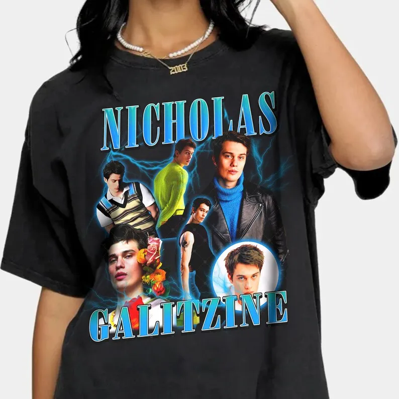 Nicholas Galitzine Retro Vintage T-shirt, Nicholas Galitzine Fan Shirt, Nicholas Galitzine Retro 90s Sweatshirt, Graphic Unisex