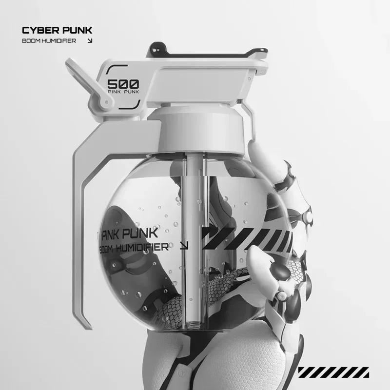 Cyberpunk e-sport Desktop Dekorasi granat semprot api Humidifier kreatif