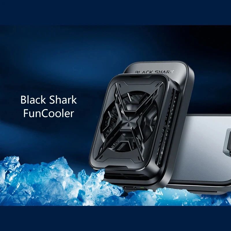 Black Shark Cooler Liquid Cooling Fan Gaming Air Cooler Radiator For iPhone 15 Pro Samsung Redmagic 9s Pro Black Shark