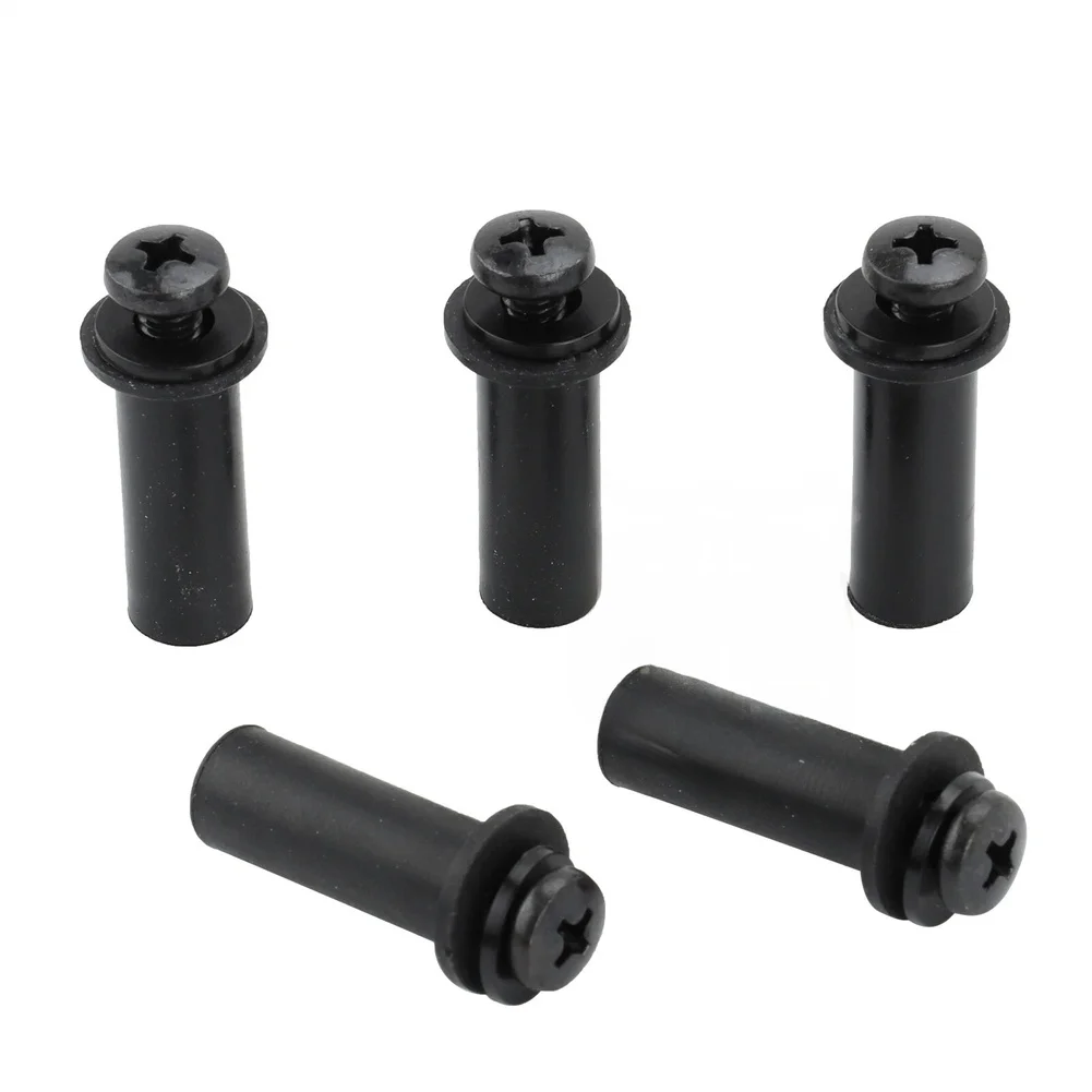 Motorcycle Windscreen Bolt Cap Trim Kit 5pcs Including Well Nuts Screws for OEM Compatible and Stable Windshield Attachment