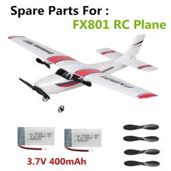 FX801 accessori per batterie per aereo RC 3.7V 400mAh uso della batteria per aereo FX801