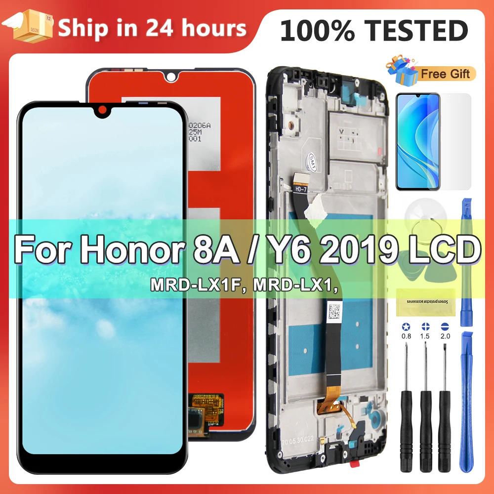 

Сенсорный экран для Huawei Y6 2019, для Huawei Y6 Prime 2019 MRD-LX1F LX1 LX3 LX1N, замена ЖК-дисплея, 100% тестирование