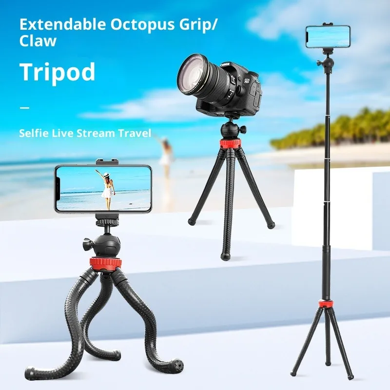 

Flexible Octopus Tripod Stand Gorilla Pod Phone Camera Portable Mini Travel Wrap Around Monopod Selfie Stick Video Photography