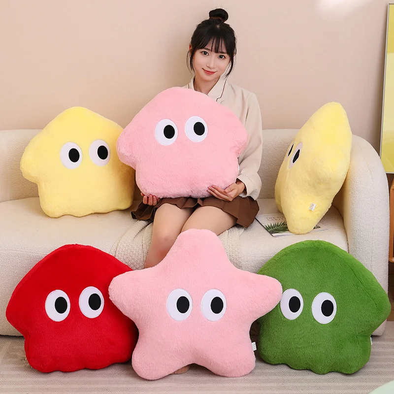 High Quality Squid Starfish Stuffed Animal CartoonThrow Pillows Super Soft Dolls Girls Kids Birthday Gifts Home Decor Ornaments