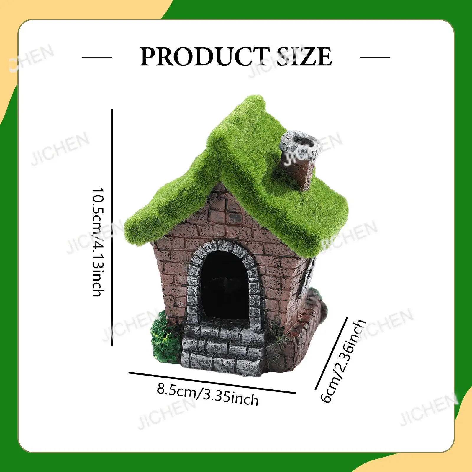

Neu Fish House Aquarium Decoration Hideout Cave Micro Landscape Decor for Lawn