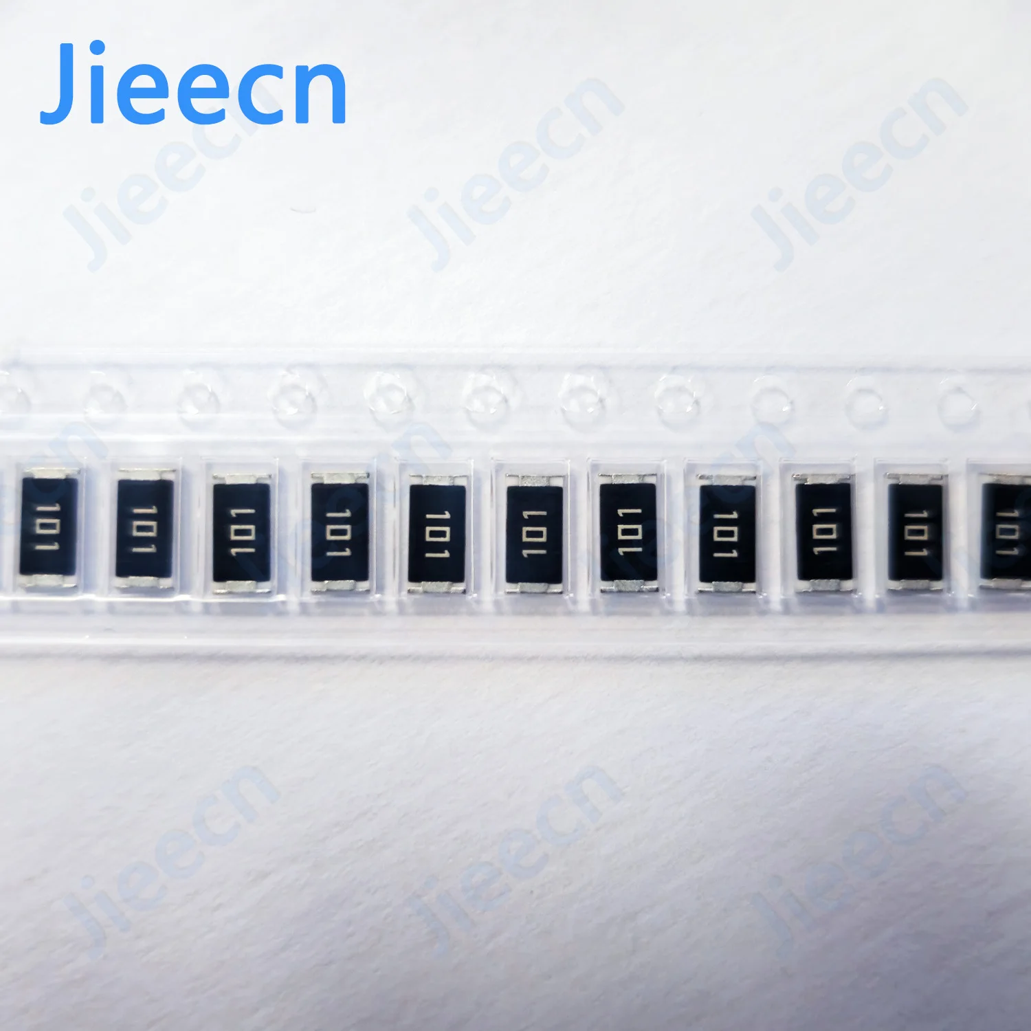 Jieecn 100 szt. Rezystor 2010 J 5% SMD 0r-10m 3/4W 0 1 10 100 150 220 330 ohm 1K 2.2K 4.7K 10K 100K 1R 10R 100R 150R 220R 5025