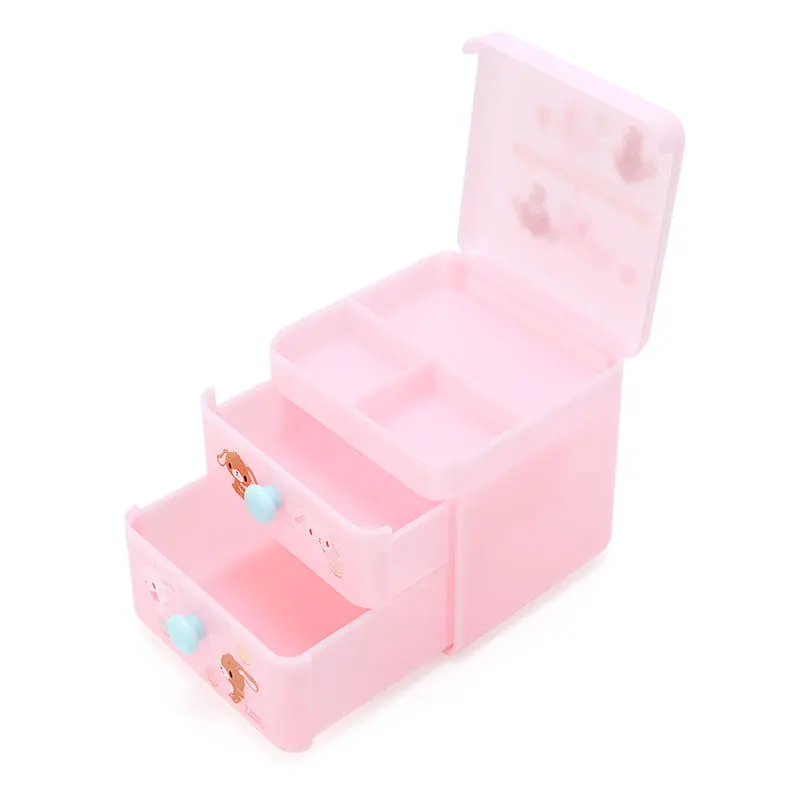 Sugarbunnies Desktop Organizer Mini Drawer Storage Box Transparent Hair Accessories Headband Organizer Sanrio Figures Model Toys