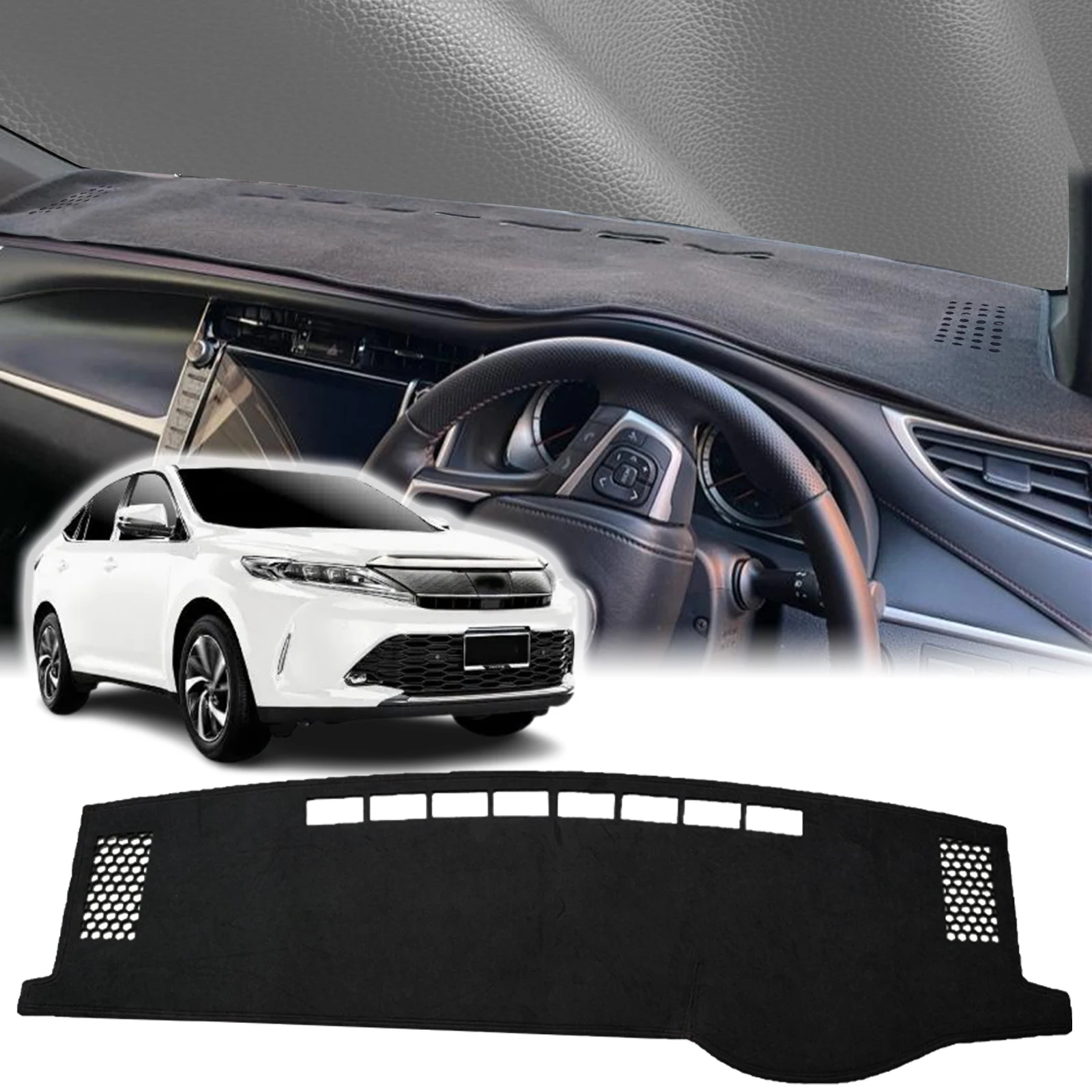 

fit for Toyota Harrier XU60 2013 2014 2015 2016-2020 Accessories Protective Carpet Dashmat Dashboard Cover Pad DashMat Sunshade