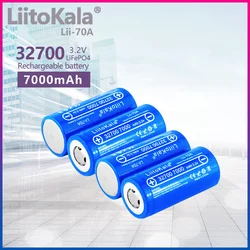 4 sztuk LiitoKala Lii-70A wysokiej mocy 3.2 V 32700 7000mAh 6500mAh bateria LiFePO4 35A 55A ciągłe rozładowanie maksymalna bateria