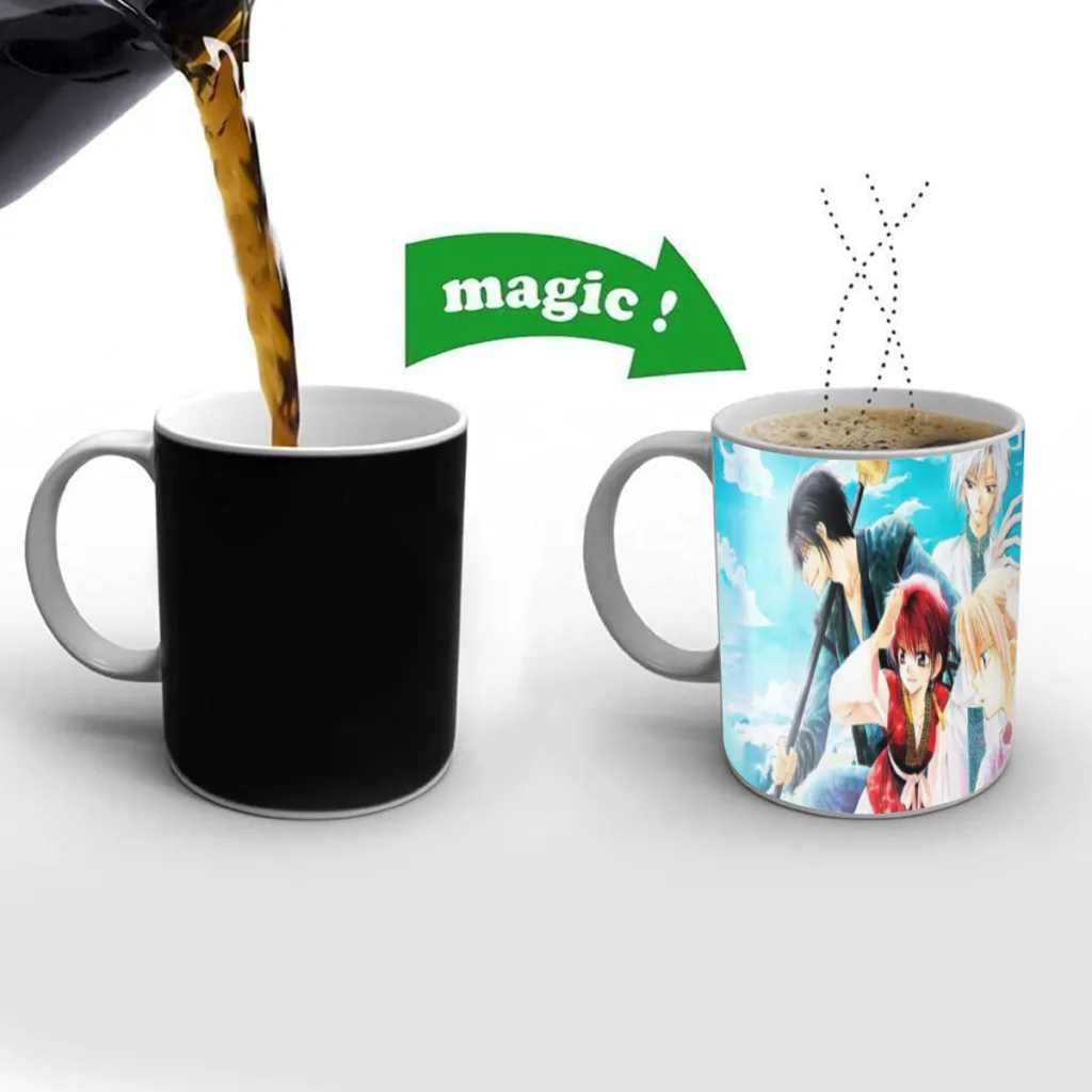 

Yona Of The Dawn Anime Magic Hot Cold Heat Temperature Sensitive Color-Changing Coffee Tea Milk Mug Cup