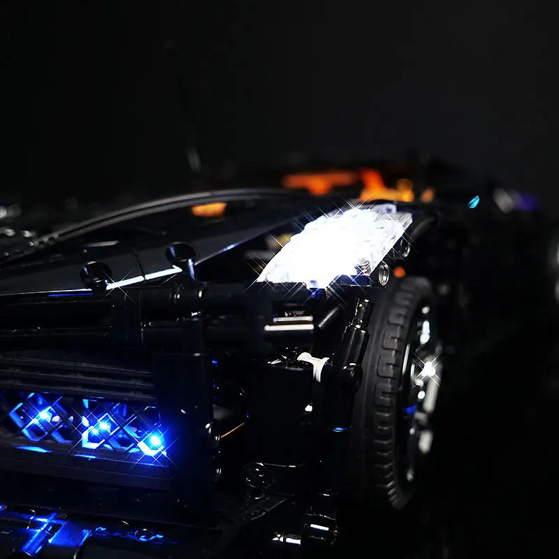 Kit de luz LED RC DIY para carro esportivo técnico LEGO 13163 (apenas luz LED, sem modelo de blocos)