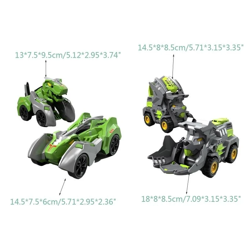 2-in-1 ديناصور تشوه سيارة لعبة سيارة صغيرة لعبة مع المفاصل الفم التراجع سيارة مرحلة ما قبل المدرسة لصالح جودي حقيبة حشو 15UB