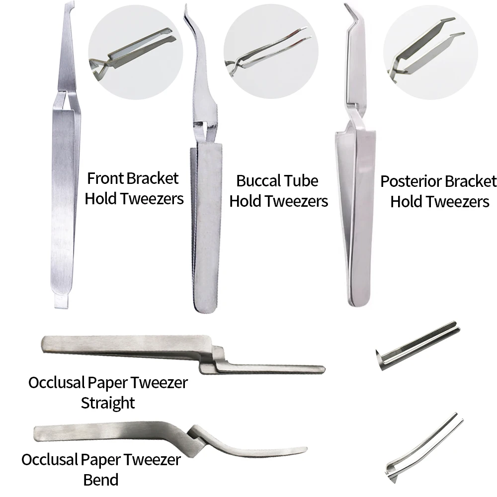 1 шт. ортодонтический Пинцет для удержания зубной трубки/пинцет для удержания кронштейна/пинцет для задней бумаги/пинцет для удержания задней части