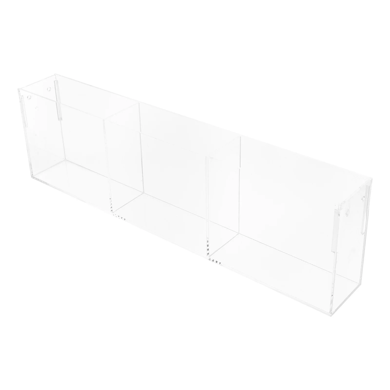 

Desktop Clear Acrylic Display Stand Multicompartment Business Card Holder Greeting Card Display Brochure Stand Postcard