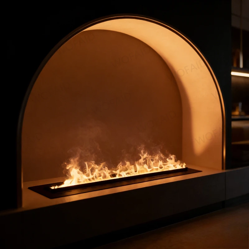 

Роскошный встроенный электрический камин Smart Touch Электрический камин — регулируемое пламя и бесшумное управление для кварцевой камин