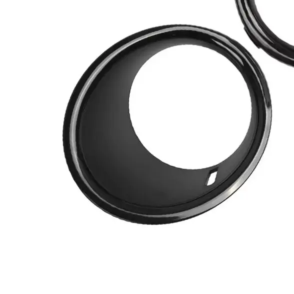 

2Pcs Front Fog Light Lamp Trim Ring Cover Frame for Mini Cooper R55 R56 R57 2007-2011 Black ABS Plastic Easy Install