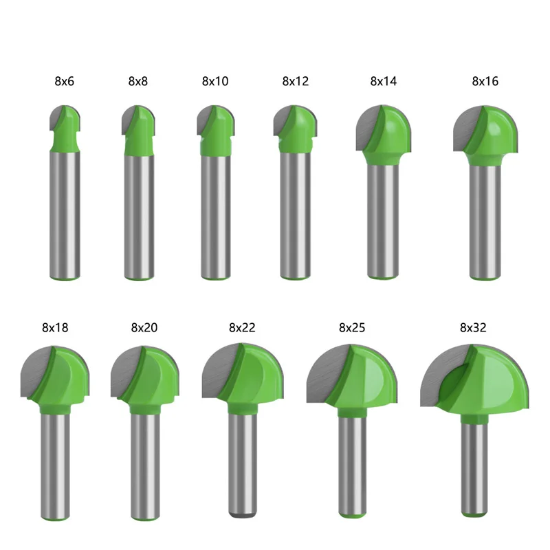 Imagem -03 - Round Bottom Over Nose Router Bit Grupo Carbide Ball End Mill mm para Madeira Carpintaria r Canto Meia Rodada Lace Ball Knife