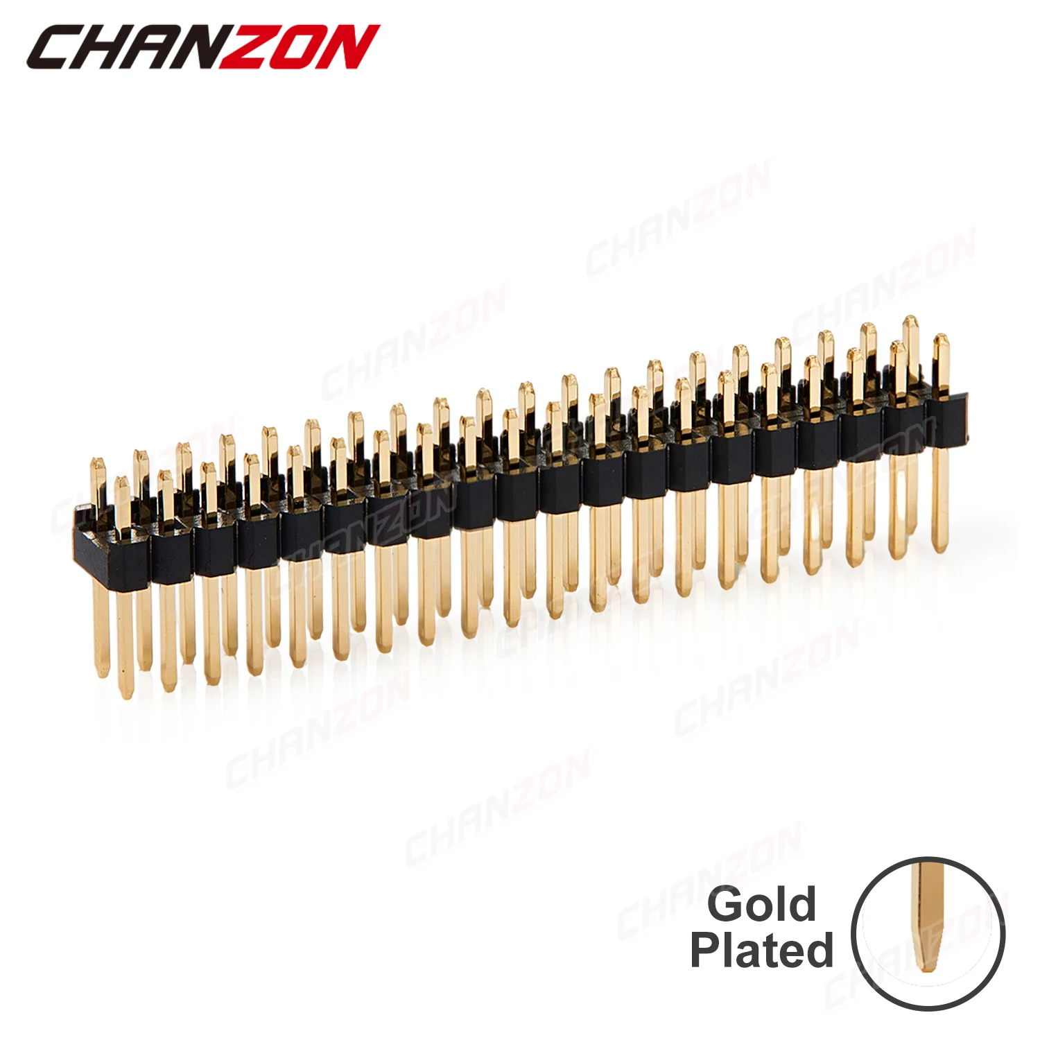 10pcs 2x20pin (40 pin) Male Double Row GpioDual Header Two Rows 2.54mm Gold Plated Nano Connector for Arduino PCB Raspberry Pi