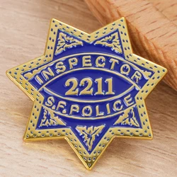 Dirty Harry Movie 2211 Inspector SFPolice Toy Badge Brooch Fans Gift Jewelry