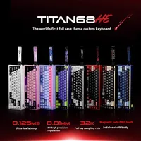 TITANNATION TITAN68HE Pro Mechanical Keyboard Wired Magnetic Switch RT0.01mm 8k 0.125ms latency RGB Gaming Keyboard Pc Accessory