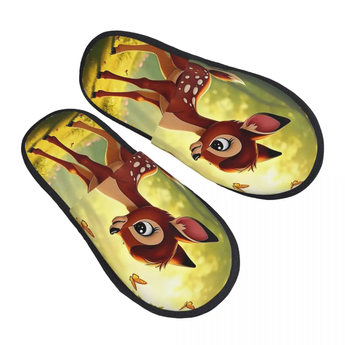 

Гостевые тапочки Бэмби на заказ для ванной комнаты, женские домашние тапочки с героями мультфильмов оленя