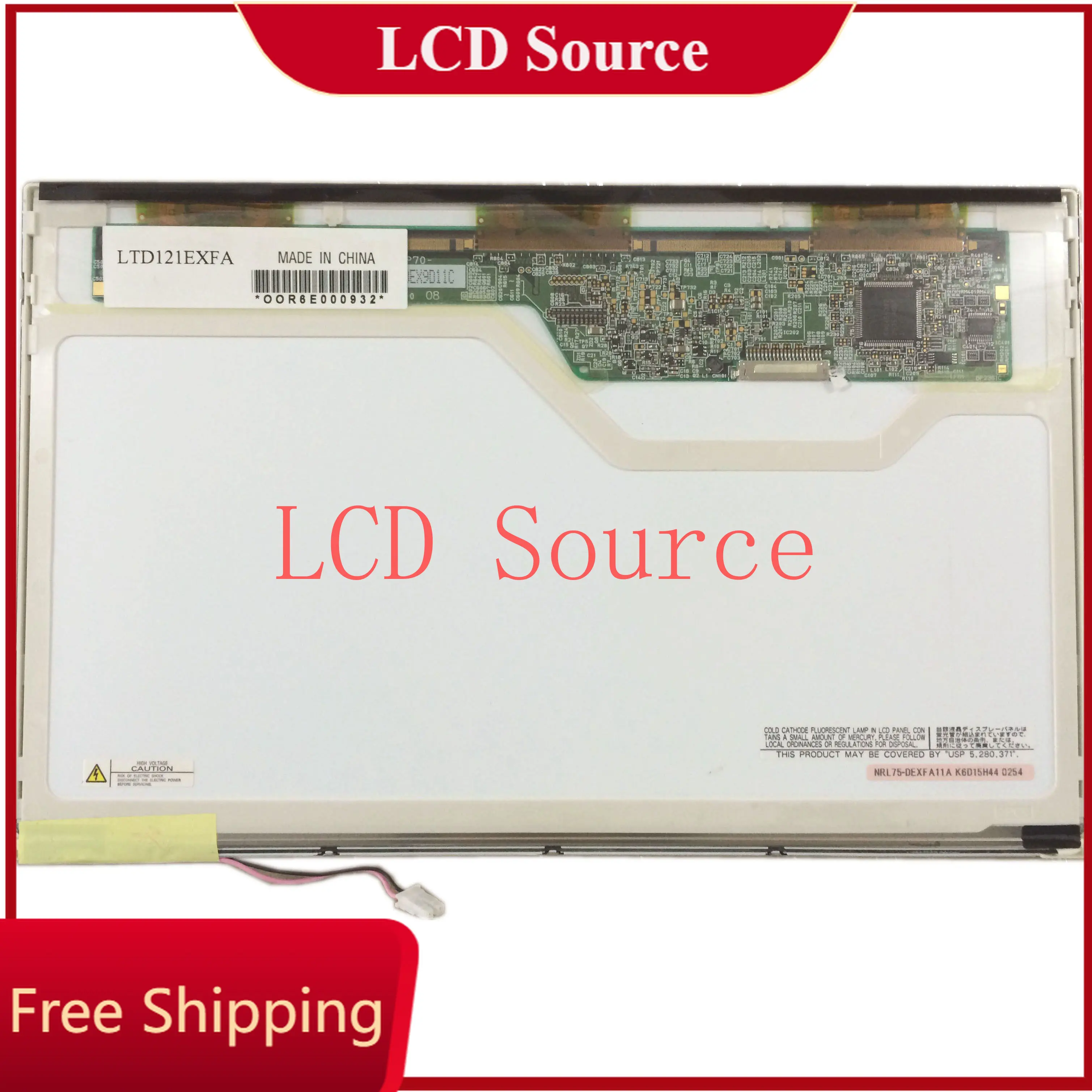 LTD121EXFA fit N121I2-L01 Rev C1 20 PIN XF 12.1 inch Laptop LCD Screen Panel