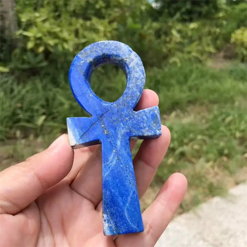 

Natural Lapis Lazuli Anka Carving Healing Fengshui Stone For Home Office Decoration Holiday Gift 1pcs